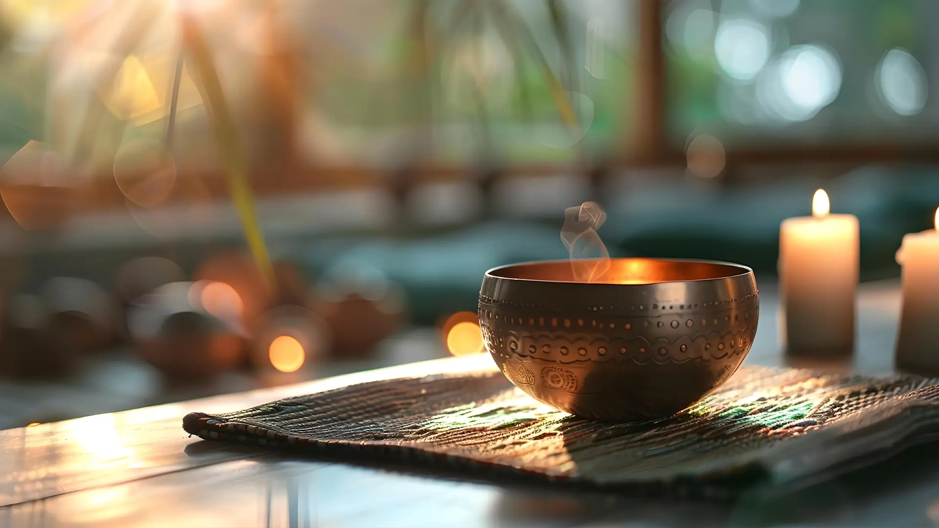 Ambiente acolhedor relacionado ao atendimento de Reiki